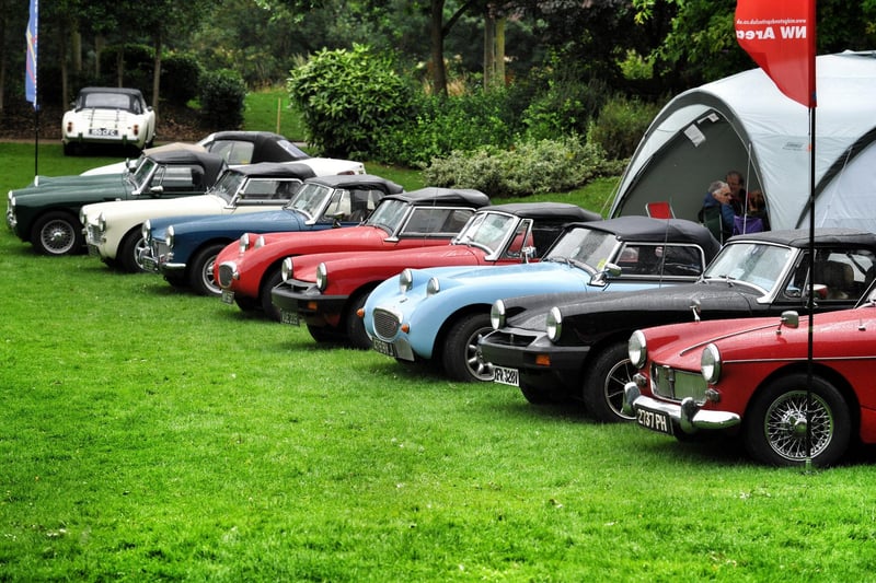 Classic car and Motorbike Show at Avenham and Miller Park, Preston