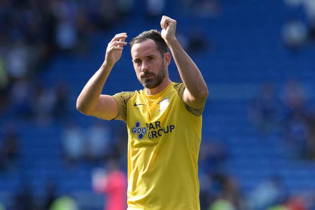 Preston North End's Greg Cunningham after PNE's game at Cardiff.