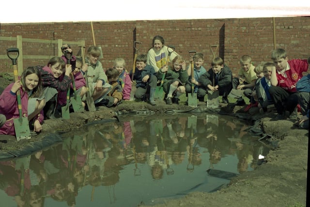 Green-fingered youngsters have created a wildlife area at St Joseph's RC Primary School in Rigby Street, Preston. A pond was created and trees and shrubs planted, and the children hoped animals would make the area their home. The project was done with the help of the British Trust for Conservation Volunteers.