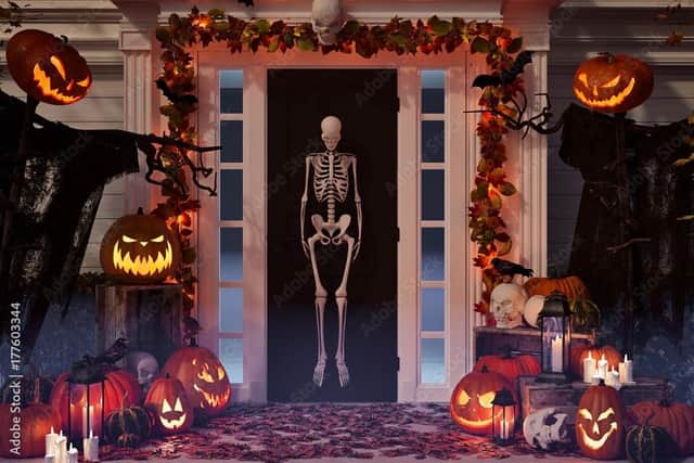 House decorated for Halloween. Photo: Adobe