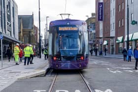 Trams will be travelling down Talbot Road this week as part of tests