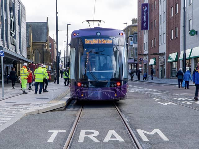Trams will be travelling down Talbot Road this week as part of tests