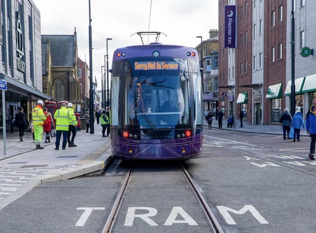 Trams will be travelling down Talbot Road this week as part of tests