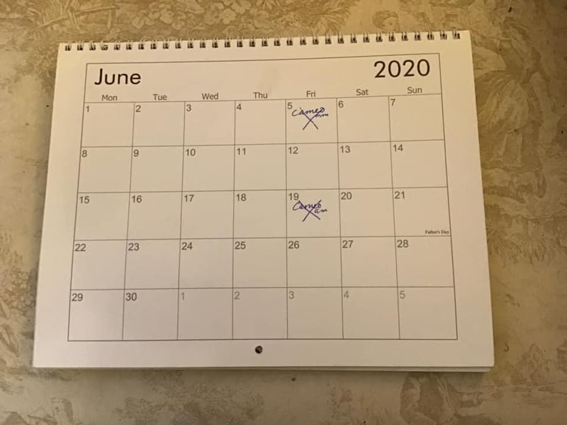 Fionna Lacey's calendar will look familiar to many of us.