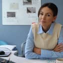 Michelle Keegan stars as DI Emma Crane in the new ITV drama series The Blame (Picture: Quay Street Productions for ITV/ITVx)