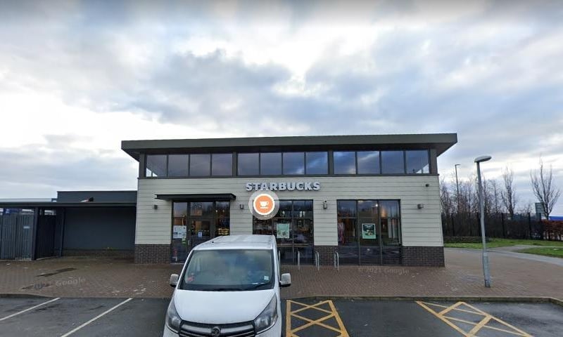 Rated 5: Starbucks Preston East at Unit C - Preston East Services, Bluebell Way, Preston; rated on January 13