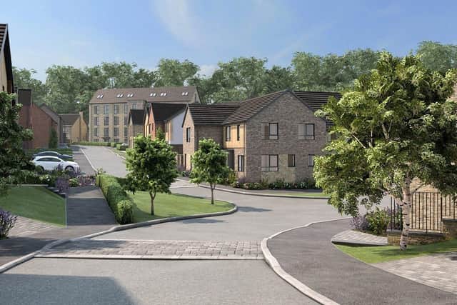 A CGI of the new Kingswood homes at Spinners Brook in Hoddlesden