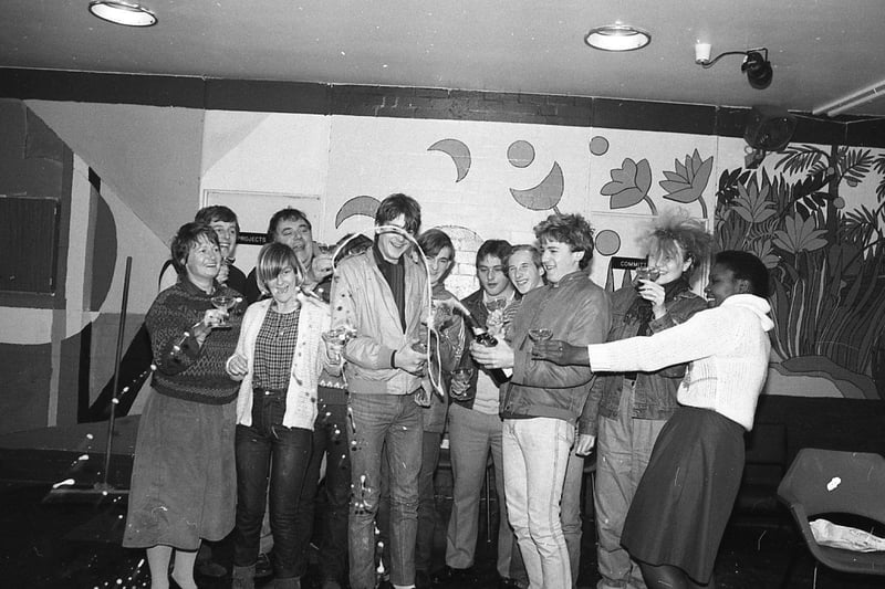 Champagne celebrations at Leyland Youth Club