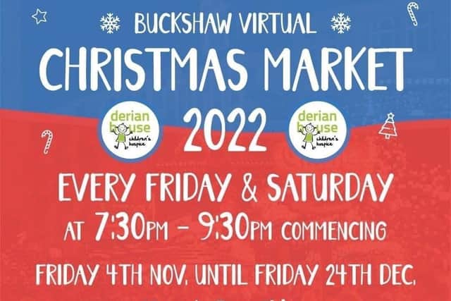 The Buckshaw Beat Virtual Christmas Market is once again in aid of Derian House Children's Hospice