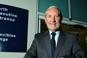 Frank O'Farrell at Deepdale when attending the PNE Former Players' dinner
