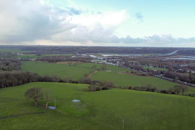 Part of the sprawling 172-hectare plot in Samlesbury proposed as the site of a new garden village - a plan that has been rejected by 98 percent of residents who voted in a local referendum on the subject