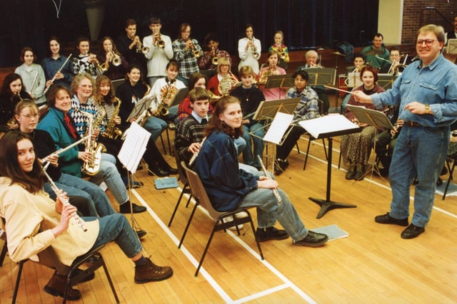Budding musicians from Ashton High School can certainly blow their own trumpet. For the popular concert band spent their half-term break in 1994 showing off their musical talents in the Irish Republic