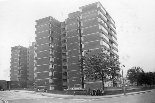 York House in Avenham - one of the high-rise flats which in 1982 were universally condemned as a planners' aberration, but remained, scarring the sky and fulfilling the lowest requirements of functional box housing