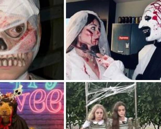 Some spooky costumes.