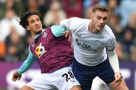 Liam Lindsay (R) is a doubt for Preston North End this weekend. (photo: Dave Howarth/CameraSport)