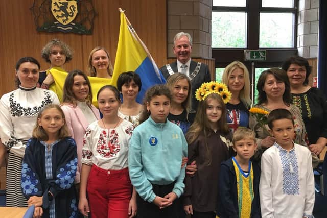 Ribble Valley Mayor Stuart Hirst hosted a reception marking Ukraine Independence Day