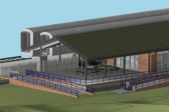 How the planned Cottam Parkway station building could look (image: Lancashire County Council)