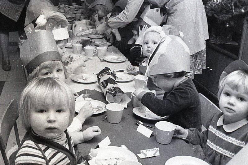 It's all a case of a little of what you fancy... as these youngsters show at Greenbank Nursery's Christmas party, Preston