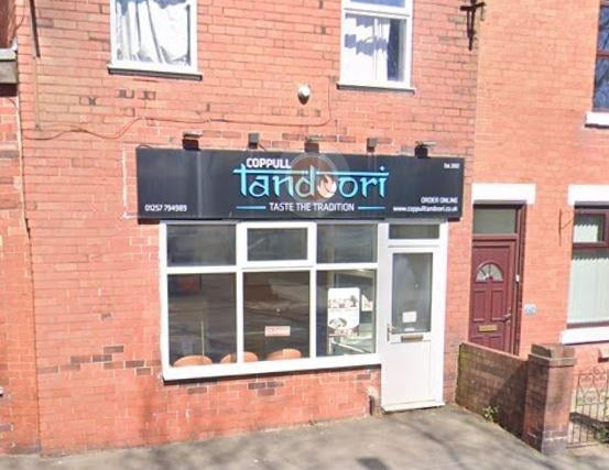 Coppull Tandoori at 194 Spendmore Lane, Coppull, was given 4 stars when rated on February 29.