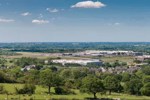 The giant BAE Systems Samlesbury site which will be next door to one of the proposed industrial parks.