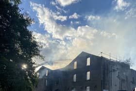 Firefighters tackle the blaze. Picture: Lancashire Fire and Rescue/Twitter.