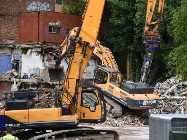 The demolition of the old Odeon cinema and Tokyo Jo’s nightclub on Church Street, Preston