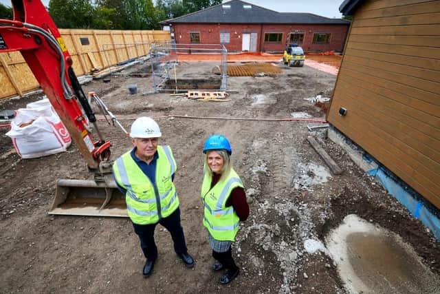 Construction work takes shape on The Rainbow Hub specialist school at Mawdesley thanks to a £5 million donation by north west property group Wain Foundation