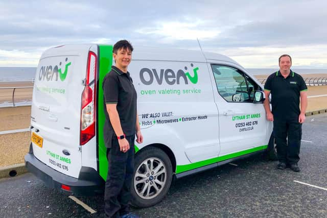 Ovenu Lytham business owner Sandra Gee and technician Edward Miller