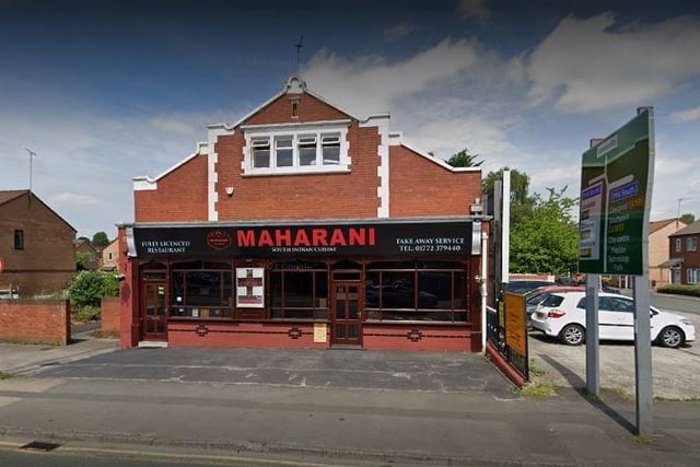 Maharani Restaurant, 28-30 Watery Lane, Preston.
"Absolutely incredible food, cooked to perfection!" according to Tripadvisor reviewer catecarter.
Scored 5 - "very good" by the Food Standards Agency for hygiene.