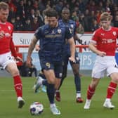 Cole Stockton scored twice for Morecambe at Charlton Athletic Picture: Ian Lyon