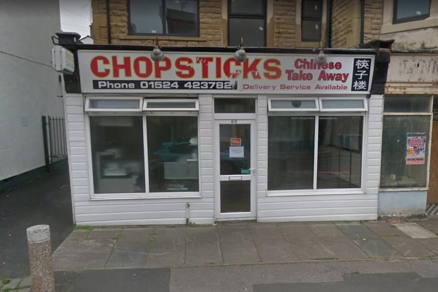 Chopsticks in Westminster Road, Morecambe. Photo: Google Street View