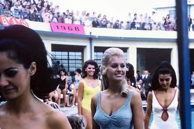 A 1968 Miss Great Britain competition.