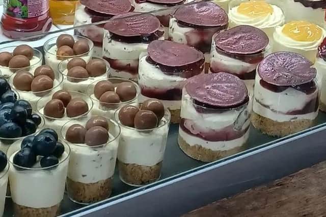 Gorgeous Cheesecakes on display at Winstons