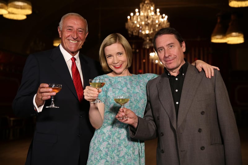 Len Goodman, pictured with Jools Holland and Lucy Worsley whilst presenting Dancing In The Blitz: Blackpool’s Big Band Story