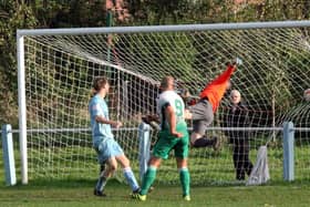 One of Carl Grimshaw's many shots which have rippled the goal