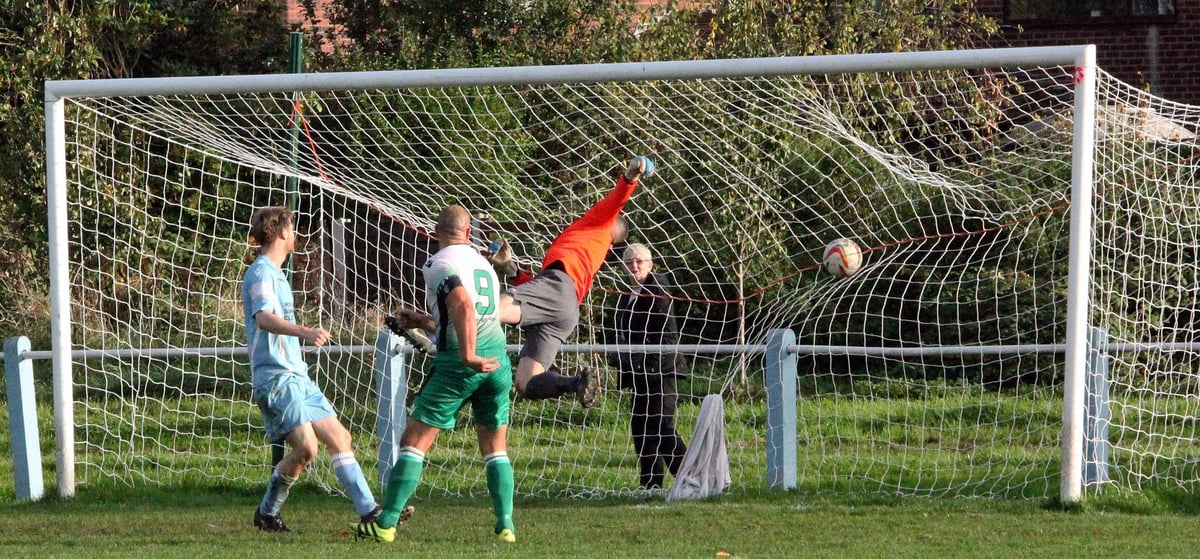 Goalscorer Grimmy is a Mossie Park legend: Charnock Richard striker Carl Grimshaw notched his 500th goal for the club