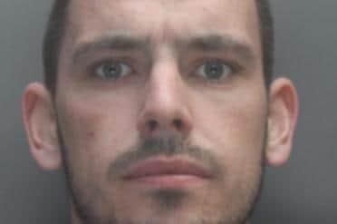 Niall Crawford, 25, of Pitsmead Road, Kirkby, was sentenced to five and a half years for conspiracy to supply cocaine and a separate charge of possession with intent to supply Class A drugs from May 2019. Picture from Merseyside Police.