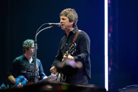 Noel Gallagher on stage at the Utilita Arena in Birmingham on Friday, December 15