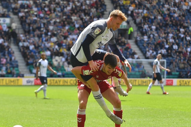 Another strong performance from the Liverpool loanee on the right hand side of the back three, to the point when Boro's Paddy McNair ended-up wrestling him! Again, was this his PNE farewell?