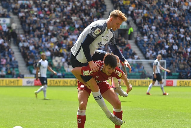 Another strong performance from the Liverpool loanee on the right hand side of the back three, to the point when Boro's Paddy McNair ended-up wrestling him! Again, was this his PNE farewell?
