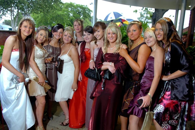 Ready to party at the 2008 Corpus Christi Catholic High School prom night at The Barton Grange Hotel