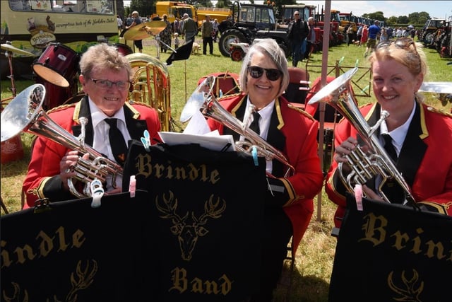 Brindle Band providing the entertainment at Longridge Show.