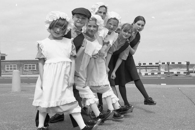 Over 50 buskers from across the North West turned up at Gulliver's on Fleetwood Esplanade to compete for some of the best busking jobs of the summer. The explanation lies in the £7.5m Freeport Shopping Village whose attractions will include as many buskers as management can lay their hands on. Providing, of course, they pass the auditions... Pictured: A group of performers try to prove their worth