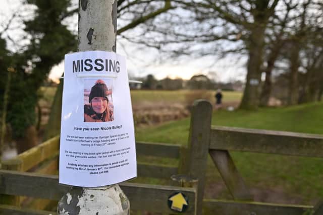 Nicola Bulley, from Inskip, was last seen walking on a footpath by the river off Garstang Road, in St Michael's on Wyre, at about 9:15am on January 27.