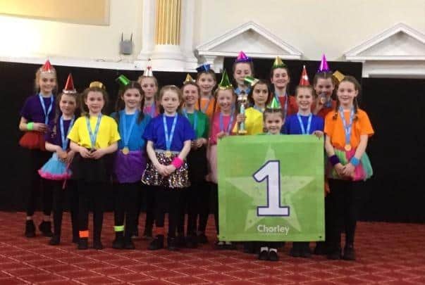 Coppull Primary School and Nursery pupils who won a recent dance competition organised by Chorley Schools Sports Partnership at Chorley Town Hall