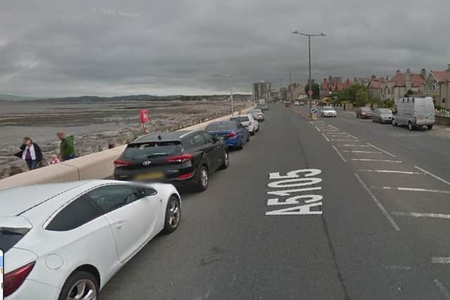 The road is closed between Broadway and St Margaret's Road in Morecambe due to an accident. Picture: Google Street View.