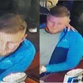 Lancashire Police want to speak to this man in connection with an assault at the Stanley Arms in Preston city centre at around 12.22am on Monday, August 14. (Picture by Lancashire Police)