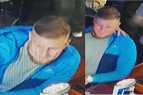 Lancashire Police want to speak to this man in connection with an assault at the Stanley Arms in Preston city centre at around 12.22am on Monday, August 14. (Picture by Lancashire Police)
