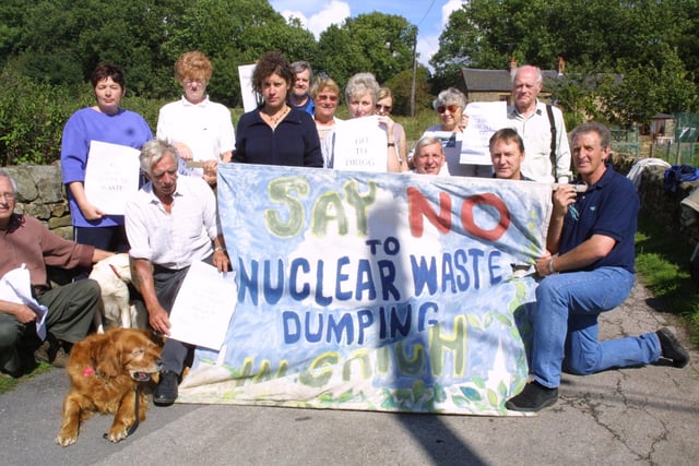 Say no to nuclear waste demonstartion.