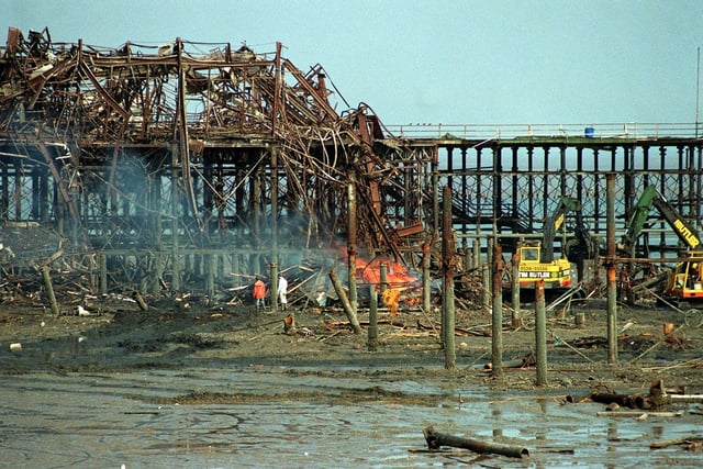 The last days of Morecambe Pier
